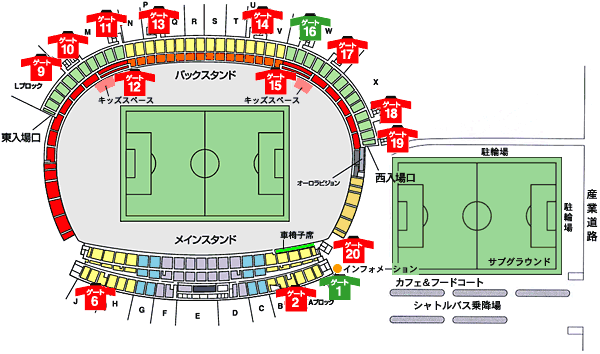 駒場スタジアムマップ
