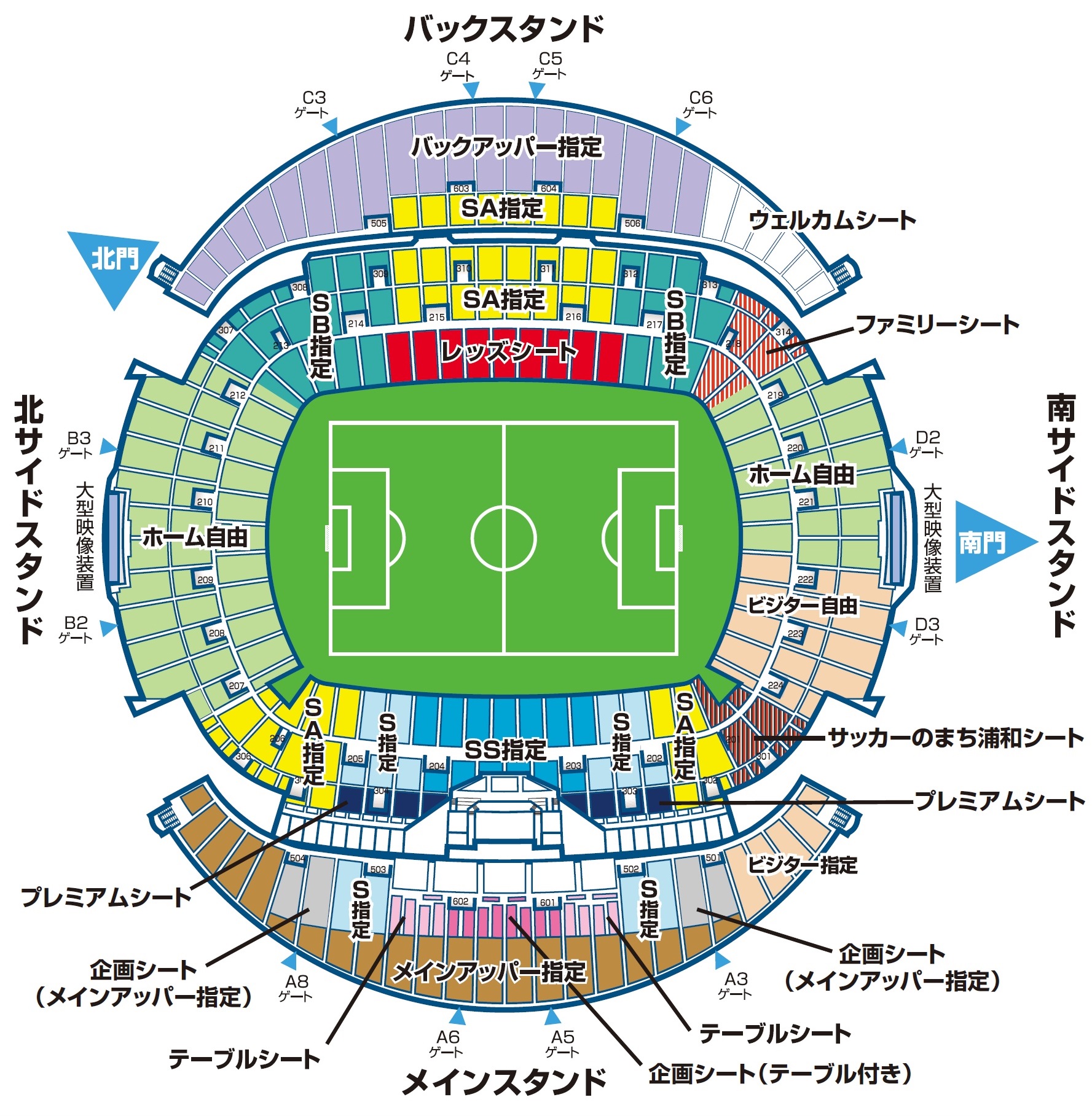 埼玉スタジアム席割り図