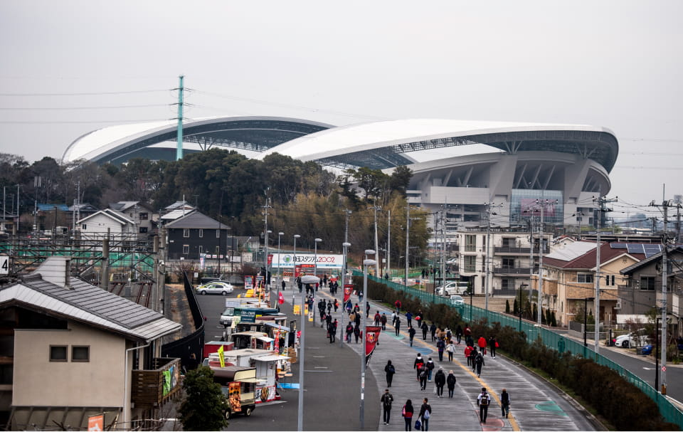 Image: Saitama Stadium and its surroundings