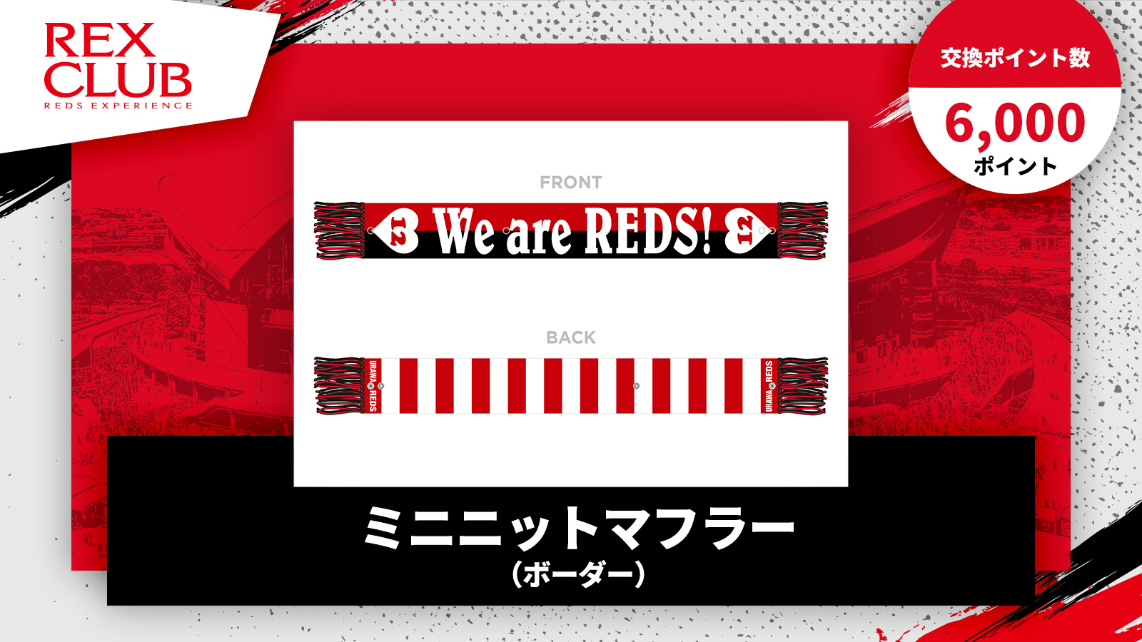 REX CLUB】ポイント交換 新アイテム紹介『ミニニットマフラー(ボーダー