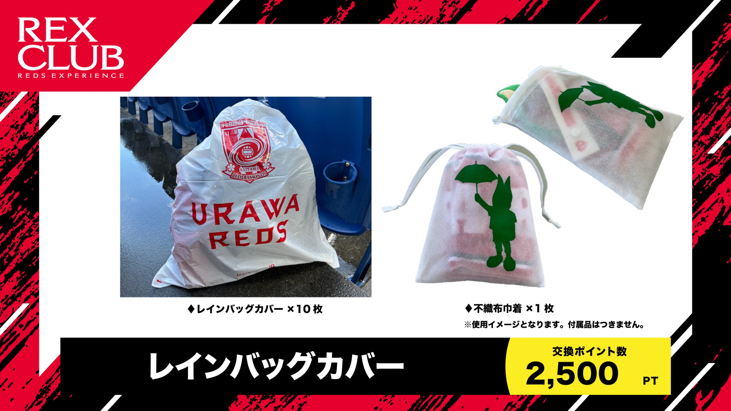 REX CLUB】ポイント交換アイテム「レインバッグカバー」「2024-25三菱
