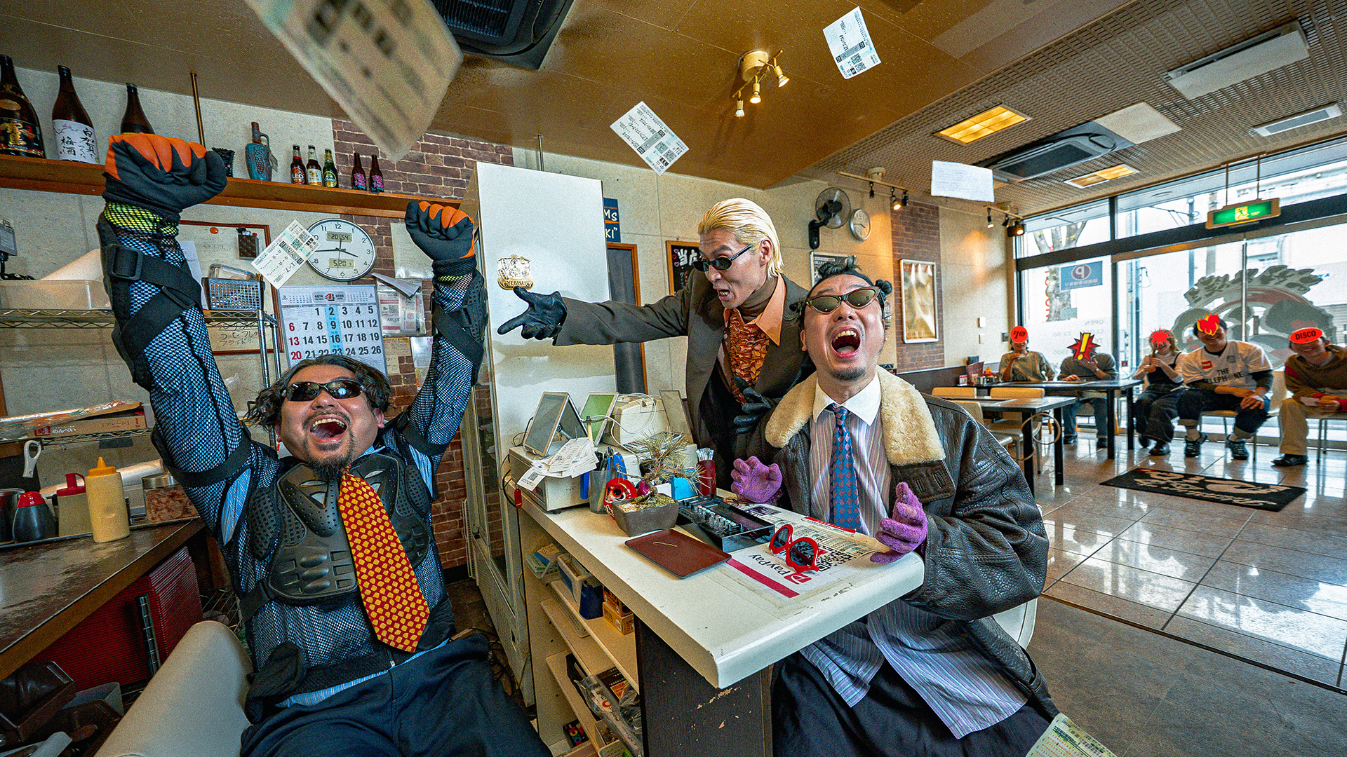 the telephones