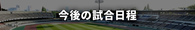 今後の試合日程