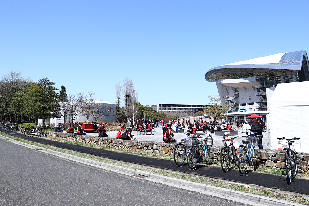 Bicycle parking lot