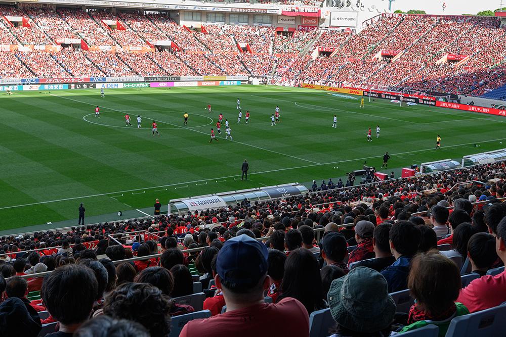 【2枚】4/20浦和レッズvヴィッセル神戸@メインアッパー 4⁄20（土）浦和レッズVSヴィッセル神戸 南 バッグアッパー指定席連番 4