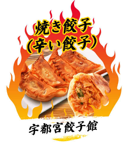 宇都宮餃子館『焼き餃子(辛い餃子)』