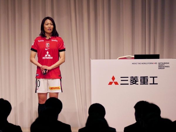 【活動報告】安藤選手が昨年に続き三菱重工グループ入社式で講演を実施