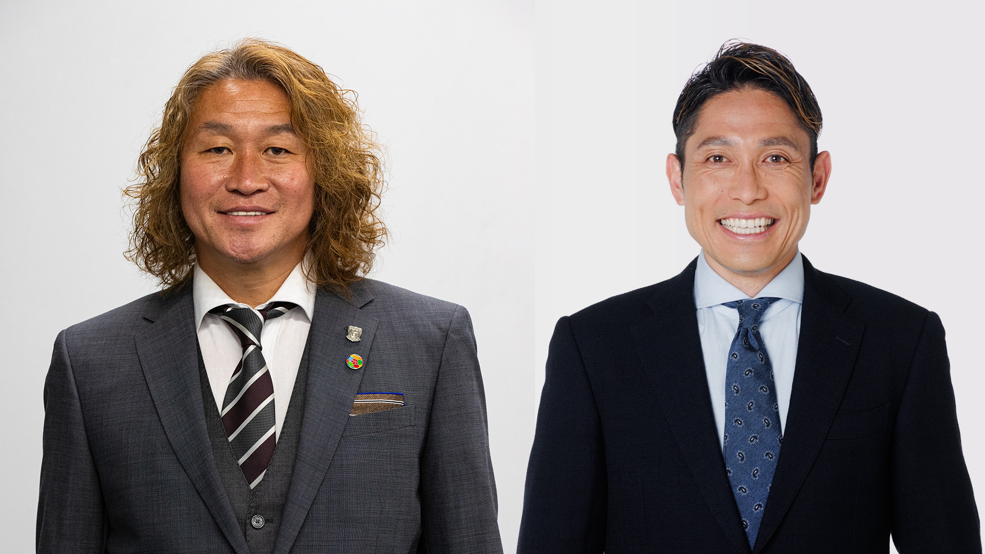 (左)岡野雅行／(右)森脇良太