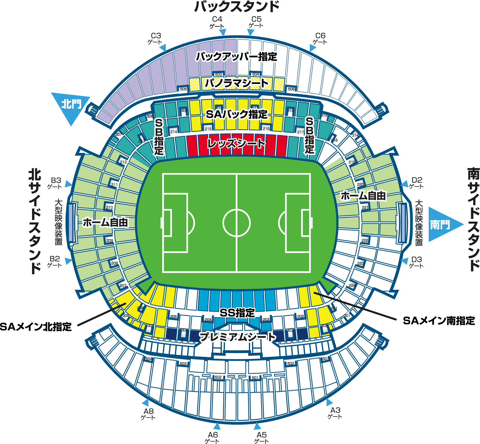 stadium seating chart