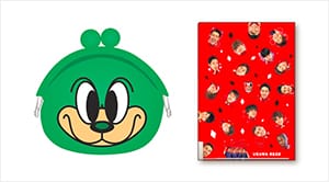 シリコンがま口財布(レディア) + クリアファイル(LINEスタンプデザイン)