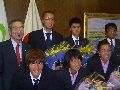 田中達也選手・田中マルクス闘莉王選手、表敬訪問