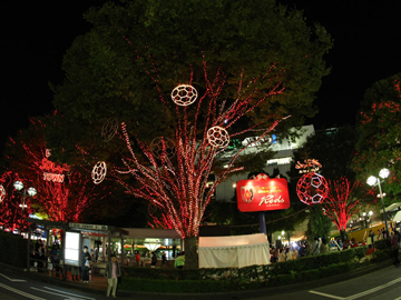 浦和駅西口、東口にイルミネーションが点灯
