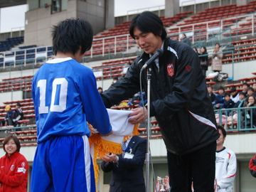 小体連浦和支部サッカー大会を後援