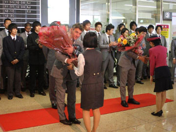 第一次トレーニングキャンプ、宮崎に到着