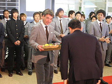 第一次トレーニングキャンプ、宮崎に到着