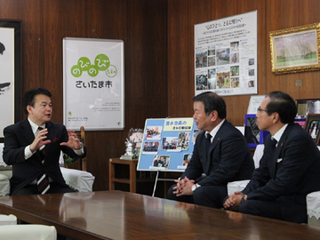 さいたま市役所、市議会へ表敬訪問