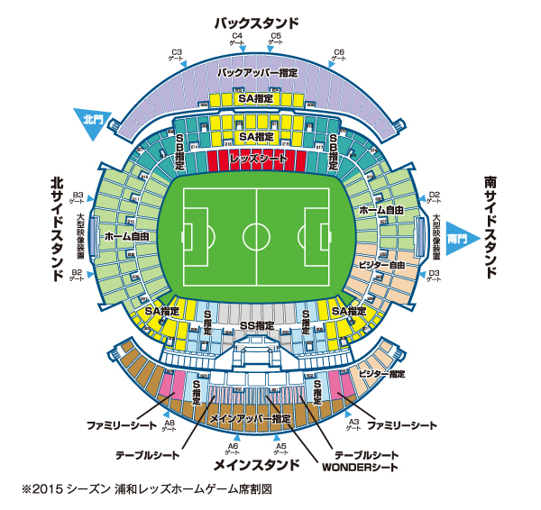 15シーズンのチケット料金改定および席割り変更について Urawa Red Diamonds Official Website