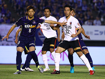 1stステージ 第16節 vs広島 関根、宇賀神のゴールで前半に逆転するも、後半3失点で3連敗を喫す