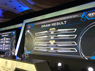 ACL2017 ノックアウトステージ準々決勝の相手は川崎に決定