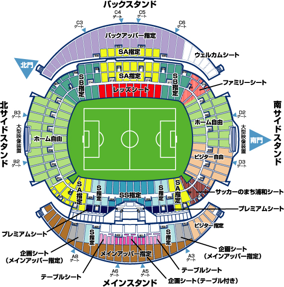19シーズン浦和レッズホームゲーム席種 席割りのお知らせ Urawa Red Diamonds Official Website
