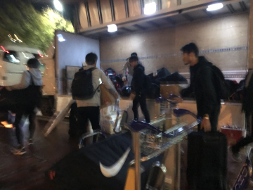 チームはサウジアラビアから無事帰国