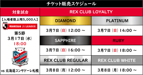 3 17 水 Vs 北海道コンサドーレ札幌 ホームゲームチケット販売について Urawa Red Diamonds Official Website