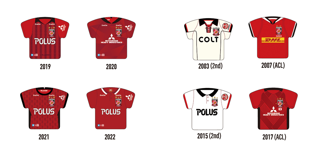 Urawa 030th Anniversary Goods 第2弾 歴代ユニフォームをデザインした All Reds Uniform Goods 5 12 木 から販売開始 Urawa Red Diamonds Official Website