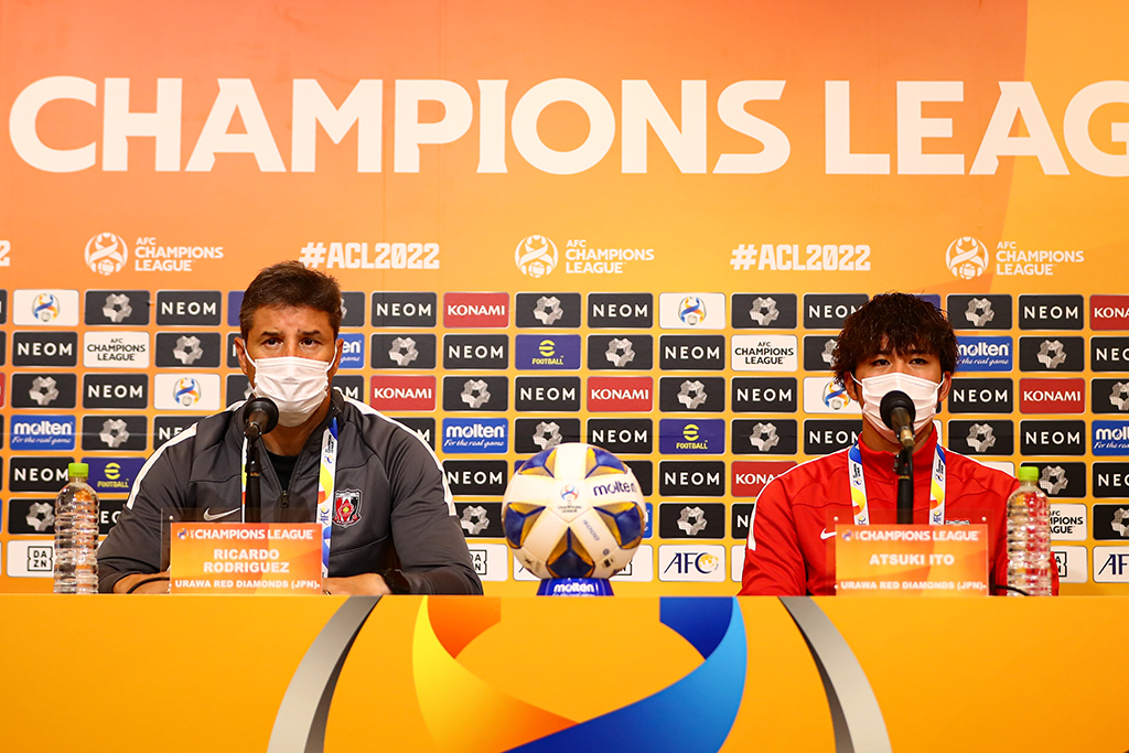 ACL BGパトゥム ユナイテッドFC戦 試合前日公式会見にリカルド