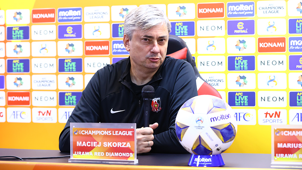 ACL Group Stage MD4 Match against Pohang Maciej Skorza and Marius Hoibraten attend the official press conference the day before the match