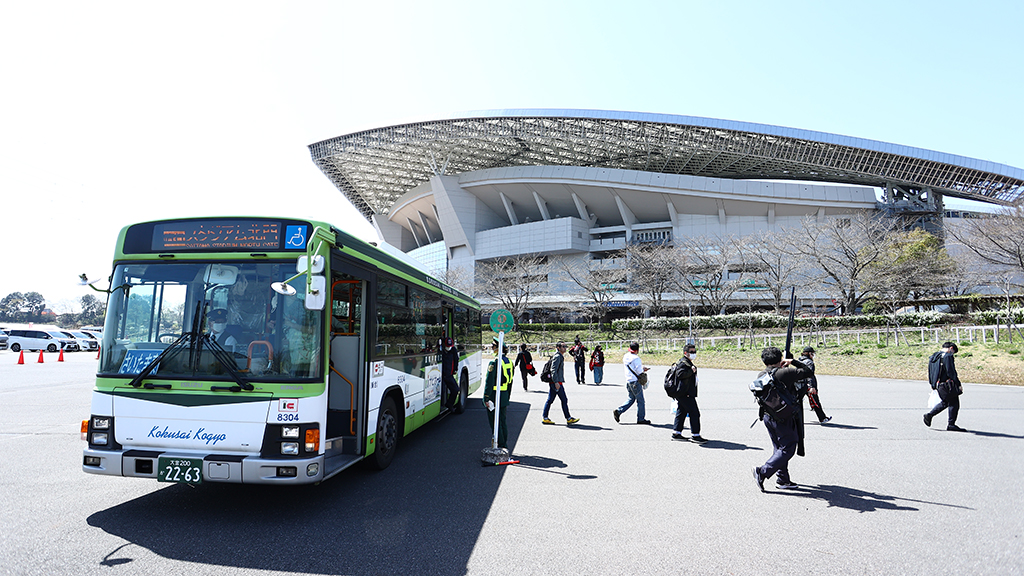 Temporary shuttle bus service for the match against Gamba OSAKA on Saturday, April 20th