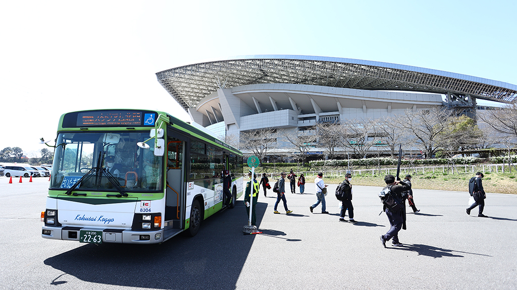 4/20 (เสาร์) ข้อมูลเกม Gamba OSAKA เกี่ยวกับบริการรถรับส่งชั่วคราว