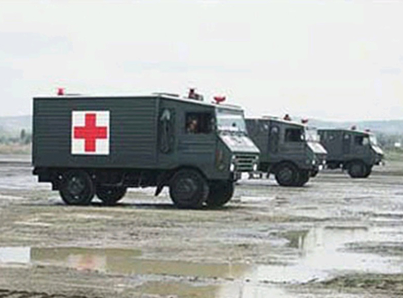 自衛隊車両の展示