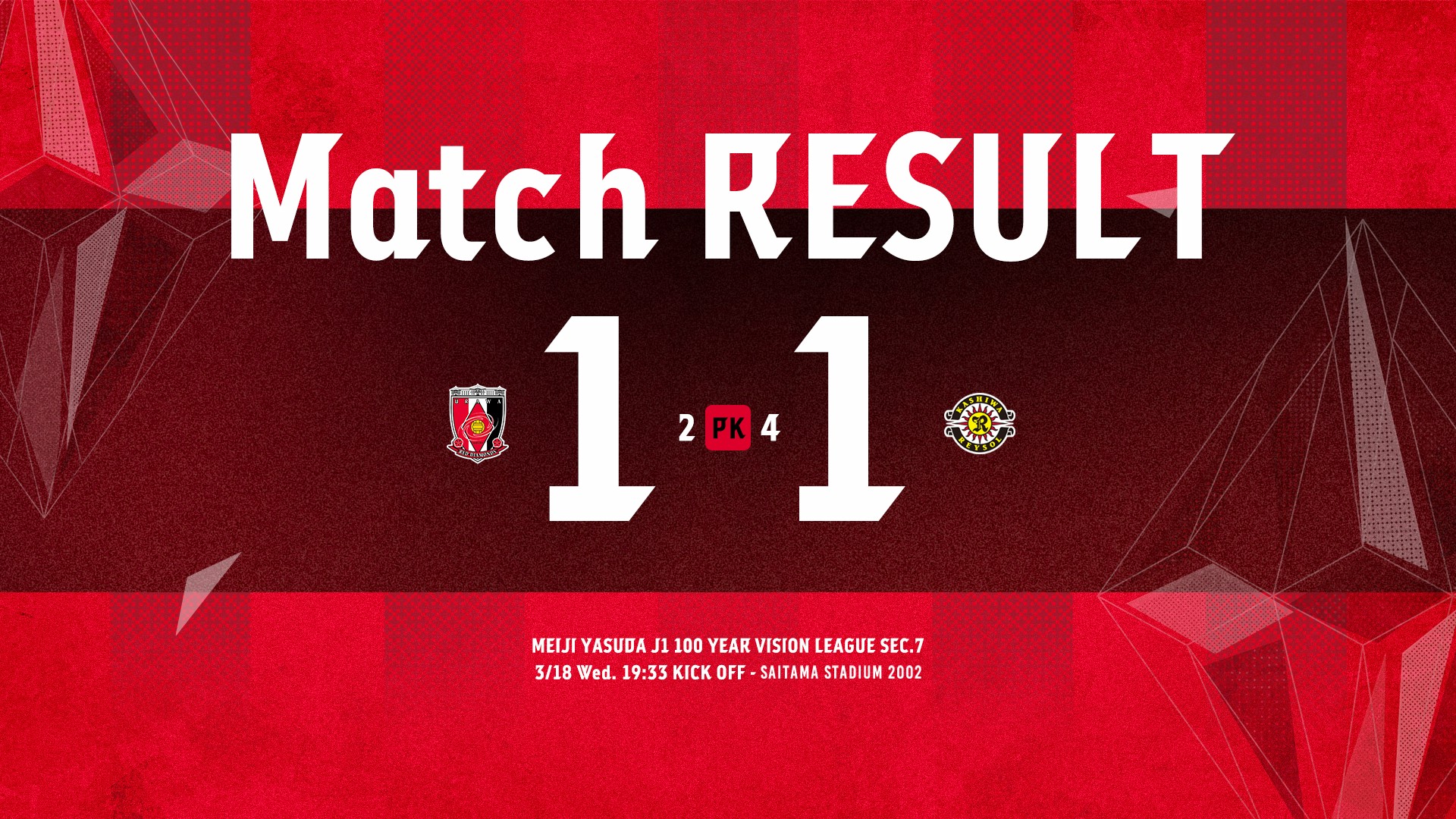 明治安田J1百年構想リーグ 地域リーグラウンド 第7節 vs 柏レイソル 試合結果