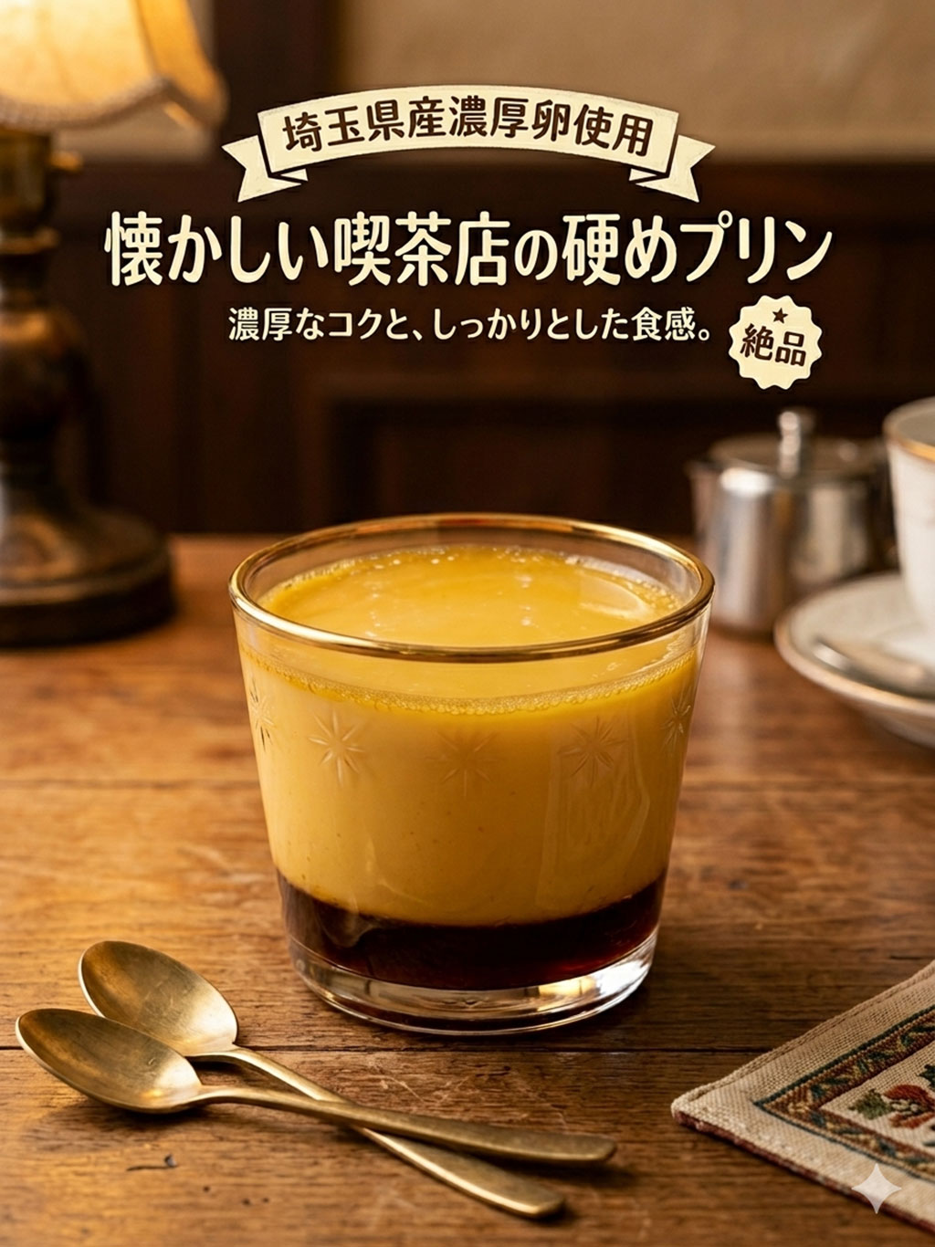 砂時計『喫茶店のプリン』