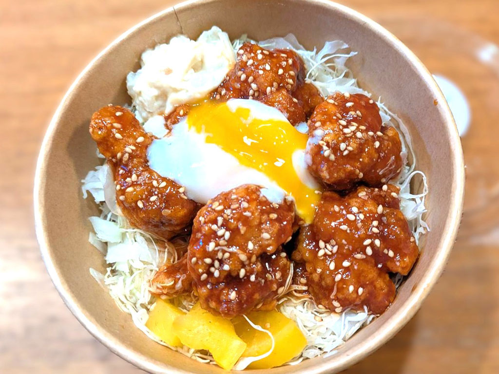 OriginalSmile『温玉甘辛竜田揚げ丼』