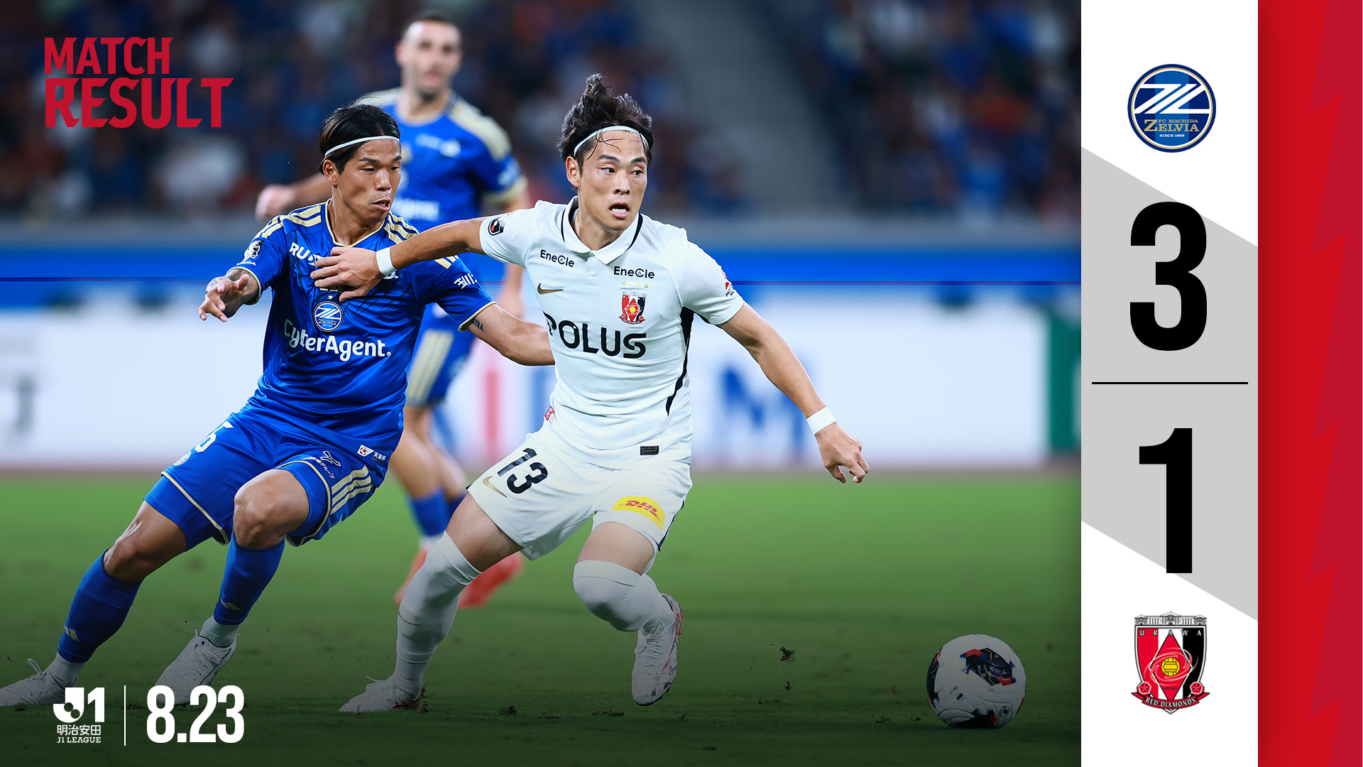 2026/27明治安田J1リーグ第3節 vs FC町田ゼルビア 試合結果