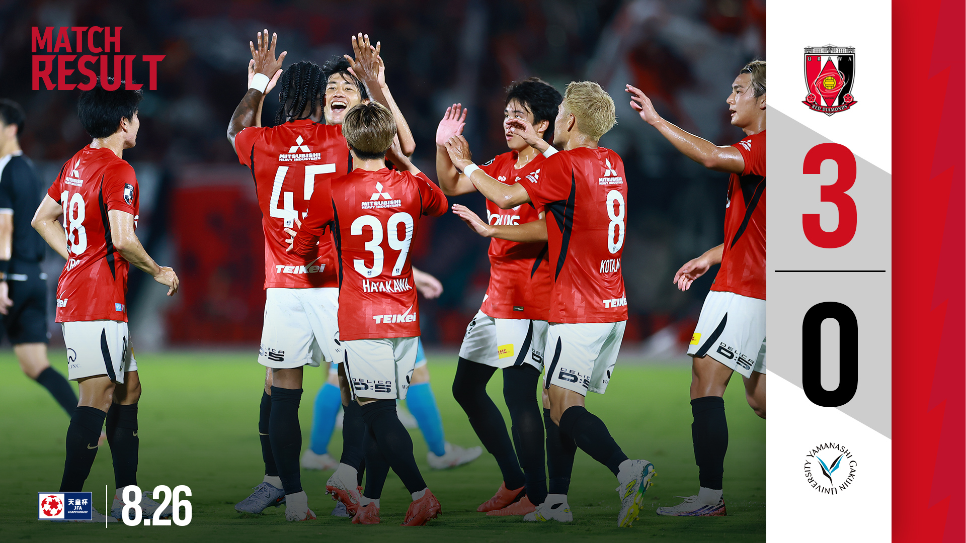天皇杯 JFA 第106回全日本サッカー選手権大会 2回戦 vs 山梨学院大学 試合結果